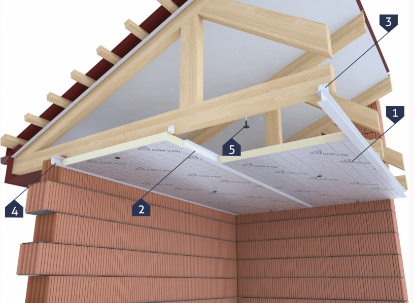sufit podwieszany Suspended Ceiling - Boards with a Fit Milling - Sandwich Panels - Pir Boards - Pir Panels - MarPanel